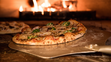 Pizza made with Nelstrops Forza Flour