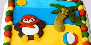 Caribbean Themed Christmas Cake